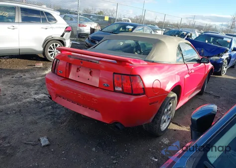2003 Ford Mustang Gt z USA, uszkodzony, nr VIN 1FAFP45XX3F334529
